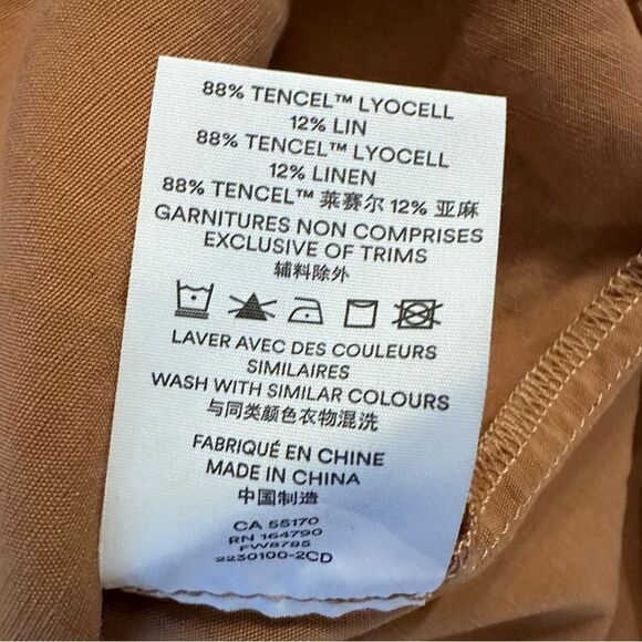 Frank and Oak Tan Wrap Midi Skirt - Picture 4 of 7